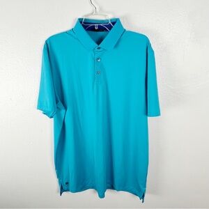 GREYSON Teal Short Sleeves Polo Shirt Size XL Golf Polo Preppy Casual